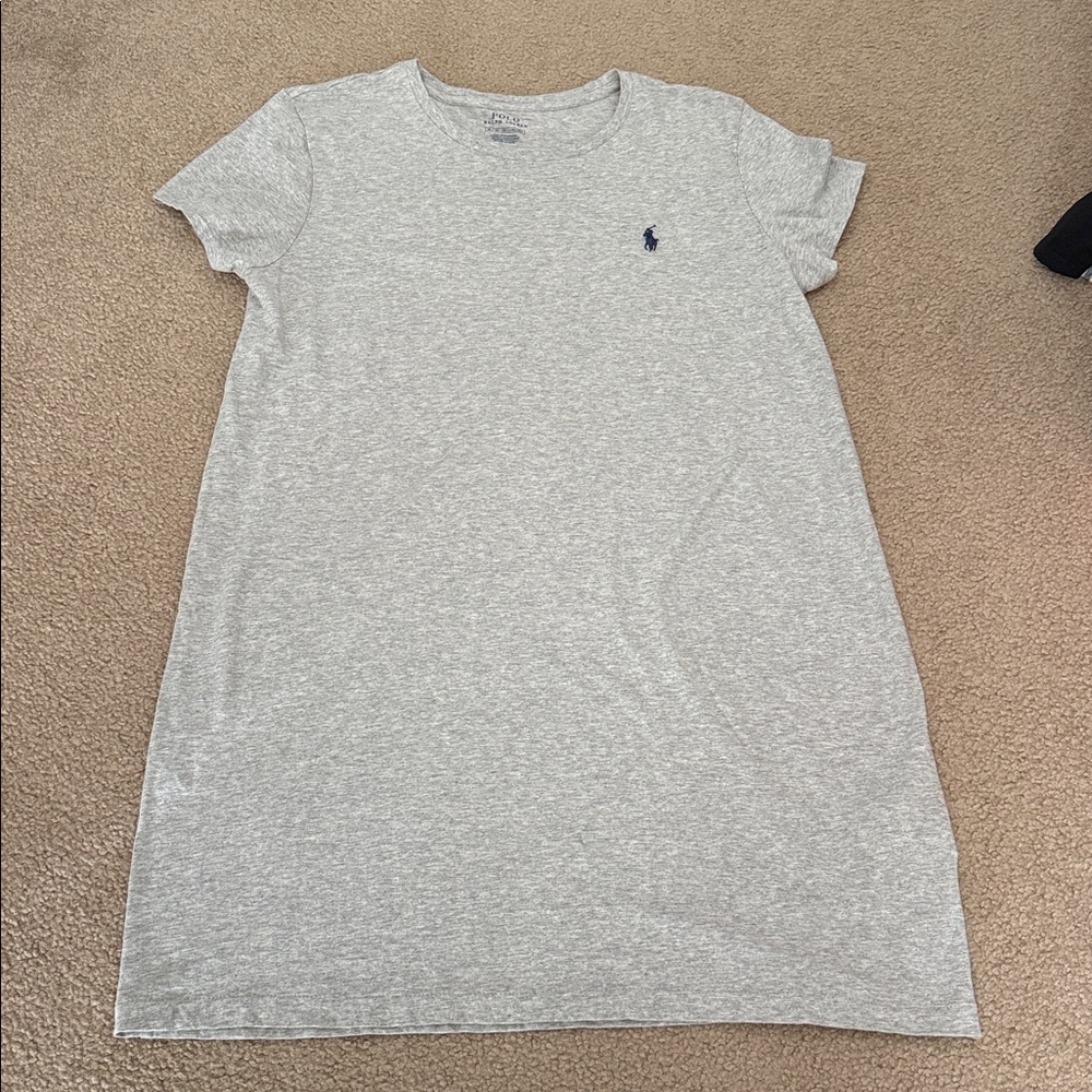 Gray Polo Ralph Lauren T-Shirt Dress